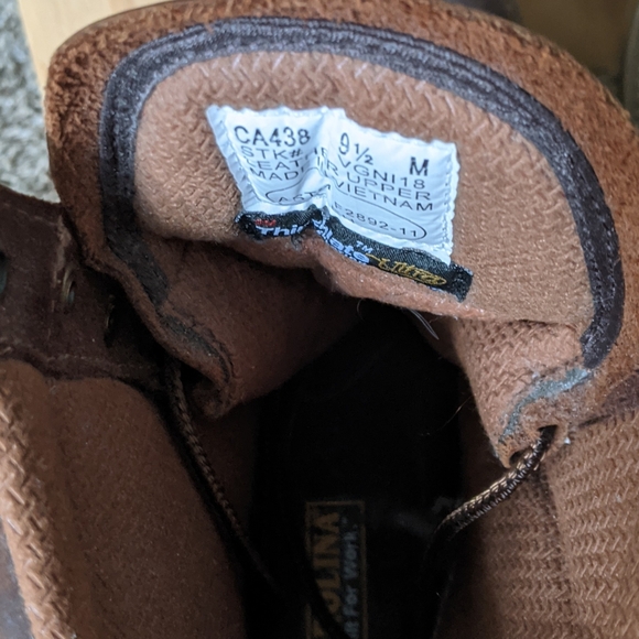 Carolina  Brown Work Boots 9.5 - Picture 3 of 9